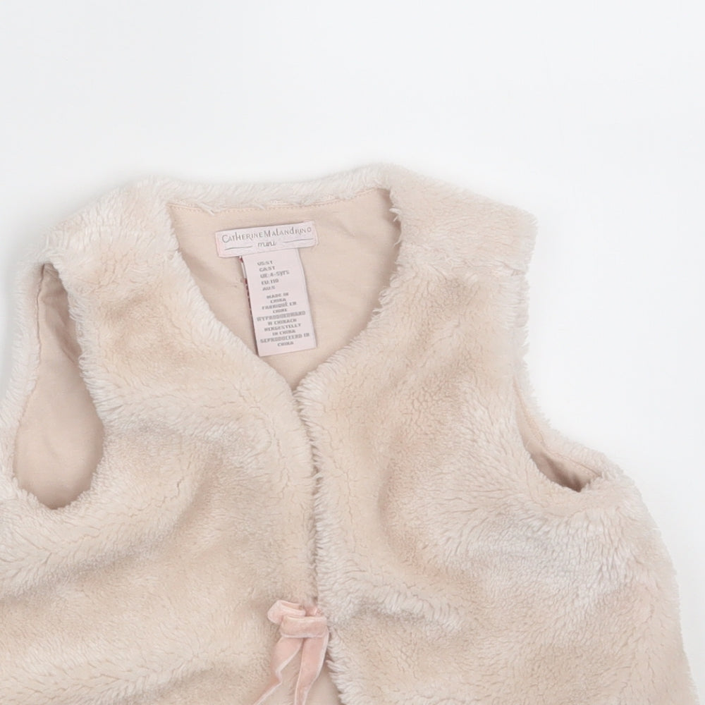 Catherine Malandrino Girls Pink   Gilet Jacket Size 4 Years