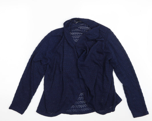 Oasis Womens Blue   Wrap Jumper Size M