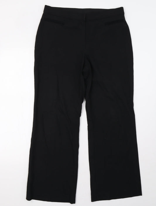 Marks and Spencer Womens Black   Trousers  Size 14 L30 in