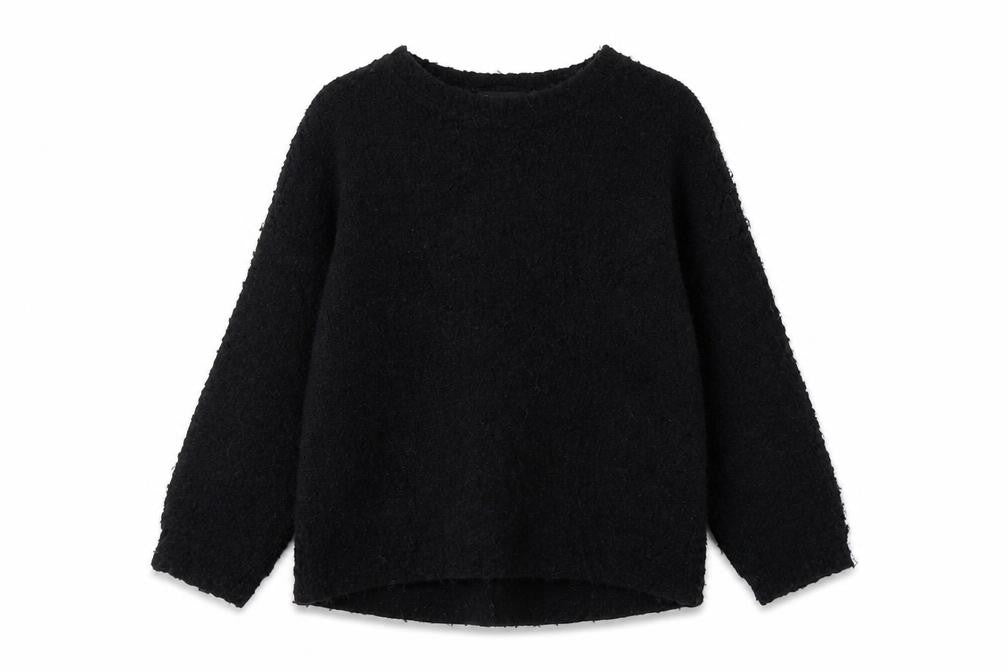 Topshop Womens Black   Pullover Sweatshirt Size 8