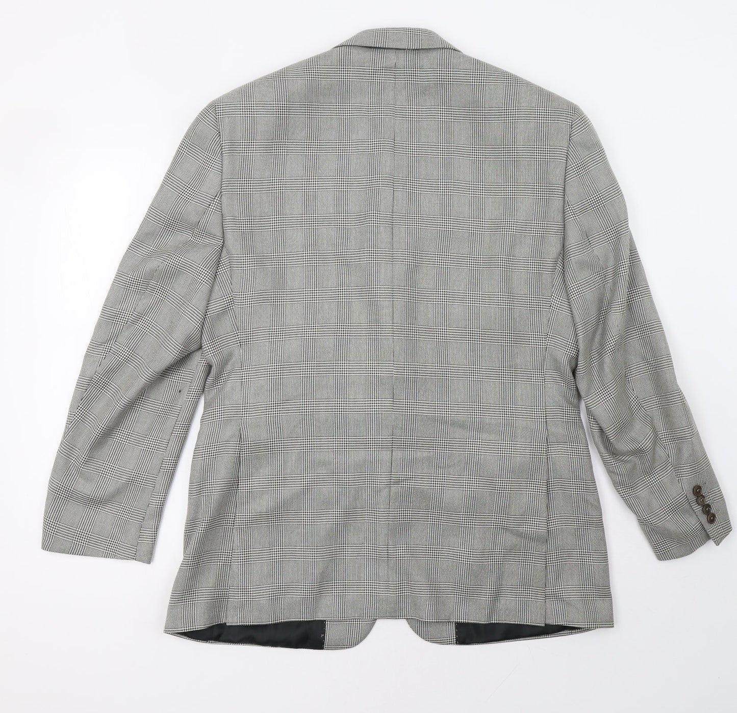 green woods Womens Grey Check  Jacket Blazer Size 40