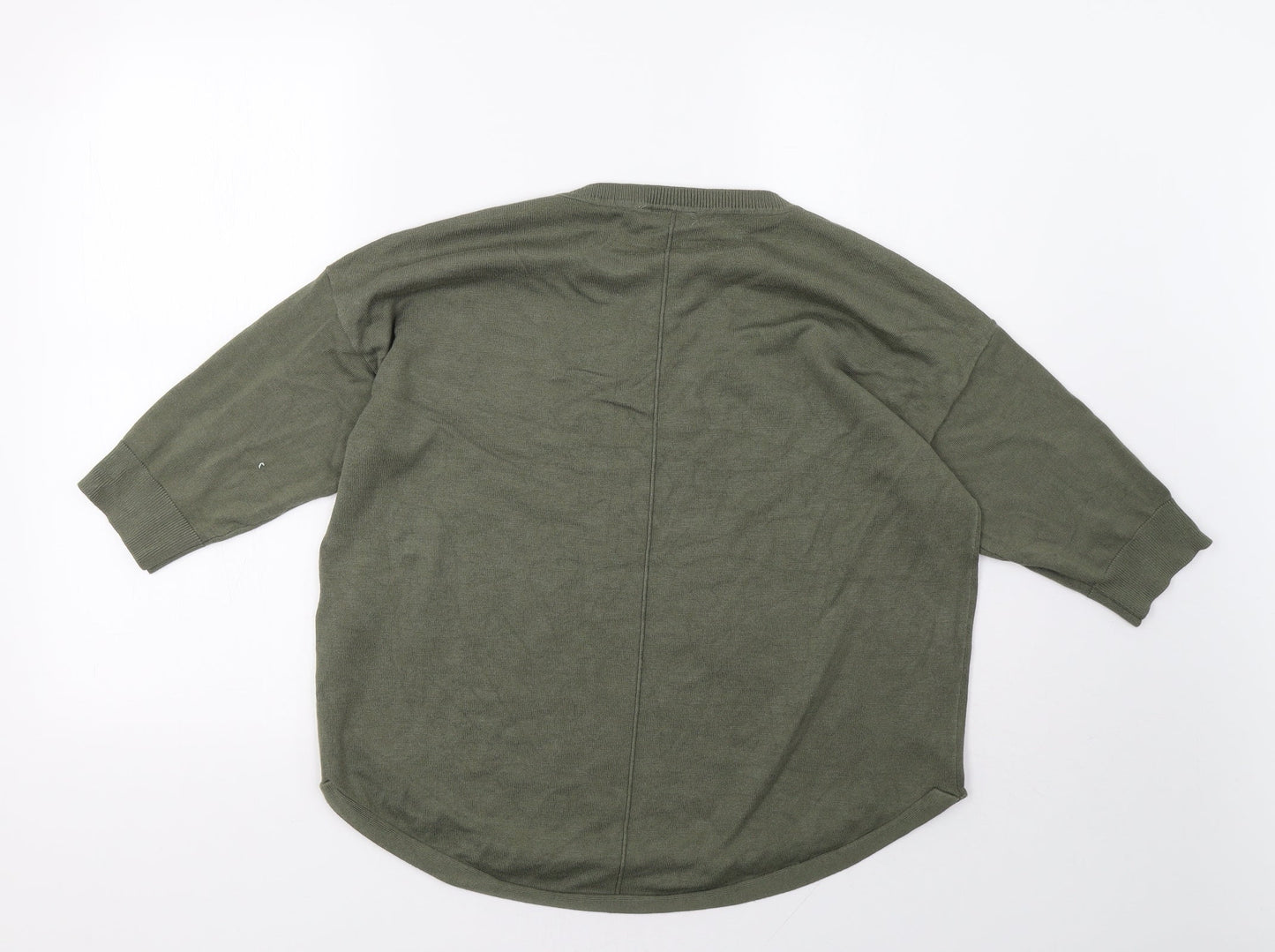 fransa Womens Green   Pullover Sweatshirt Size L