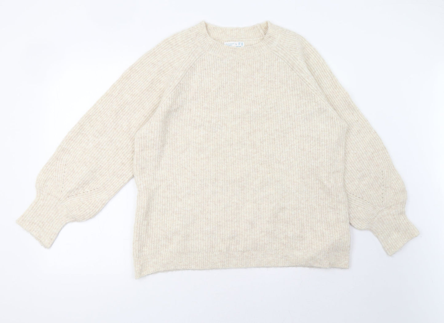 Primark Womens White   Pullover Sweatshirt Size L