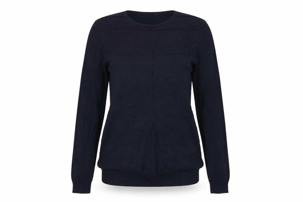 Warehouse Womens Blue   Pullover Sweatshirt Size 8