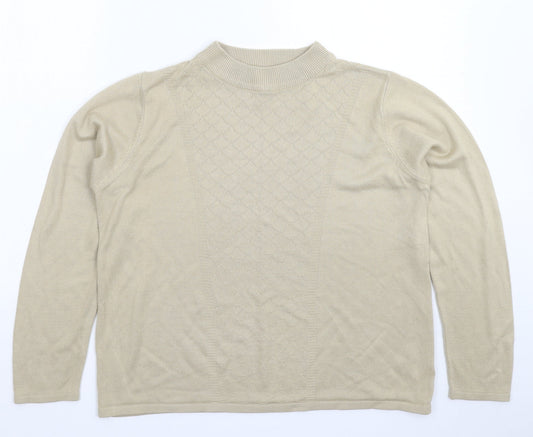 Casamia Womens Grey  Knit Pullover Jumper Size L