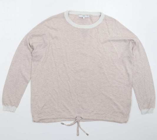 NEXT Womens Grey  Knit Pullover Jumper Size 14  - Oversized