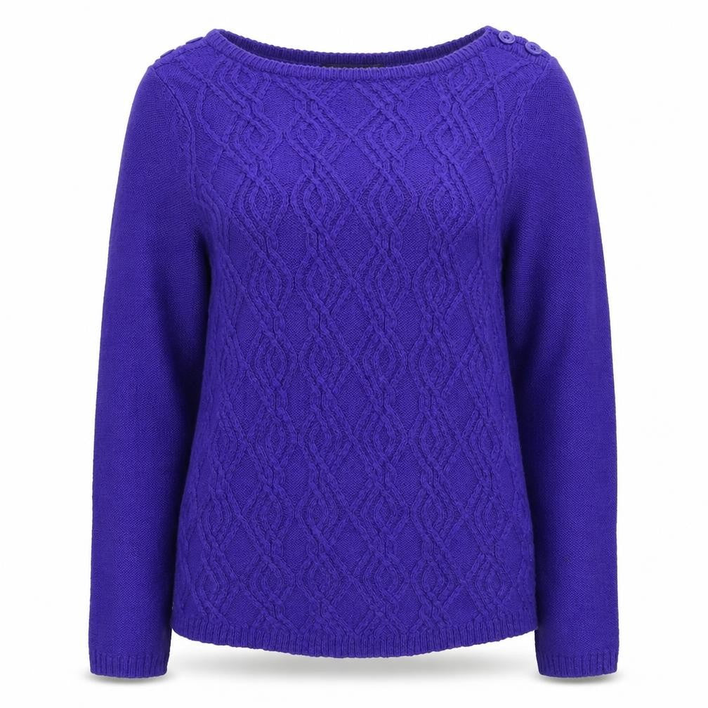 Bonmarché Womens Blue Knit Pullover Jumper Size XS