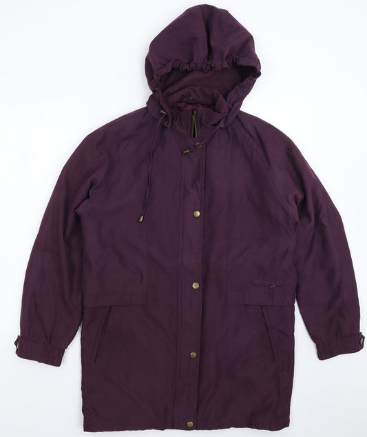 BHS Womens Purple   Parka Coat Size 10