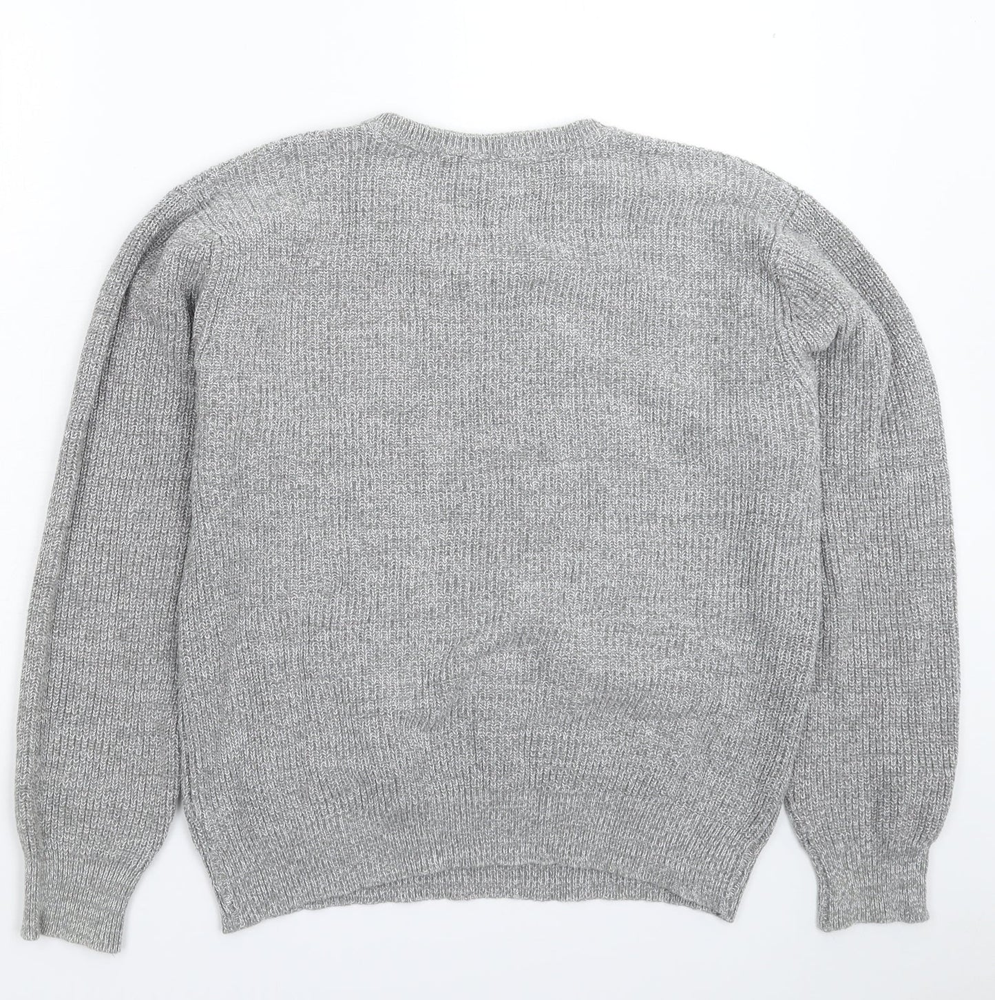 Spider Womens Grey  Knit Pullover Jumper Size XL