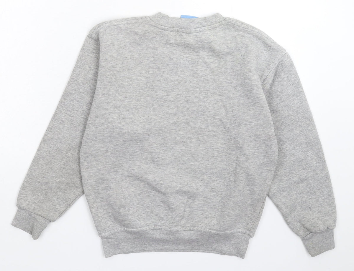 Uneek Boys Grey   Pullover Sweatshirt Size 9-10 Years