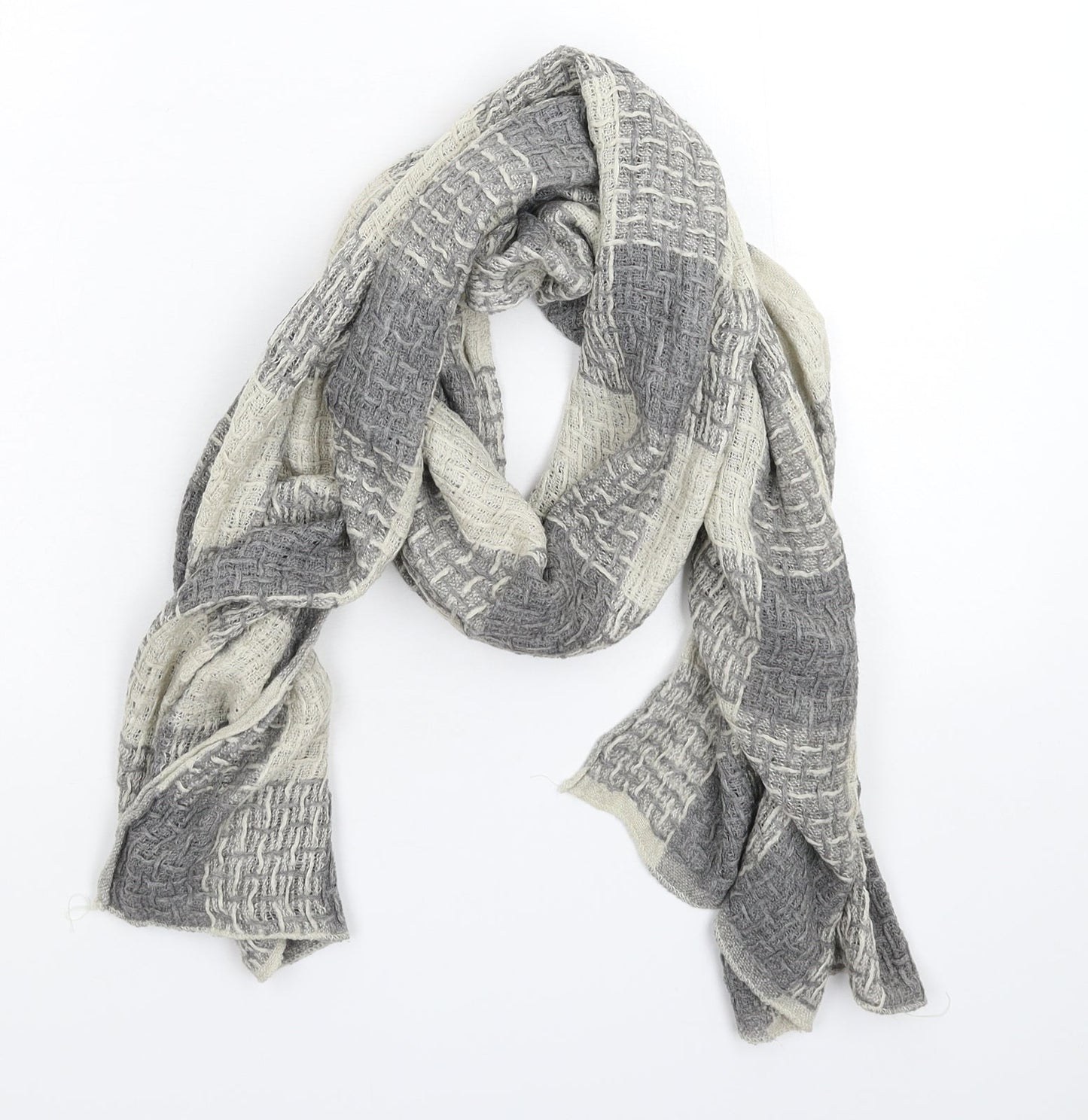 Preworn Womens Grey  Knit  Scarf