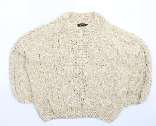 Kaleidoscope Womens Beige  Knit Pullover Jumper Size 18
