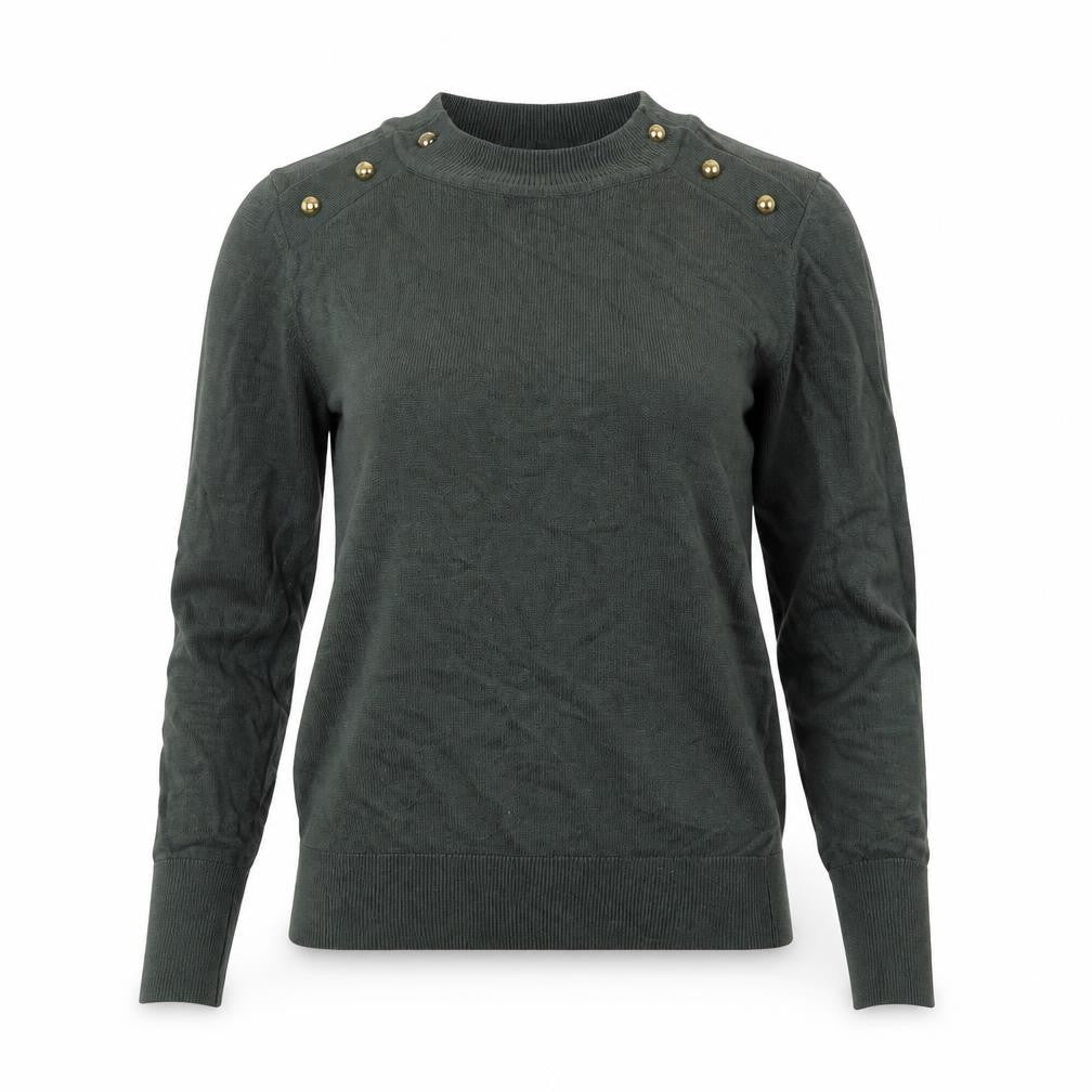 H&M Womens Green  Knit Pullover Jumper Size XS