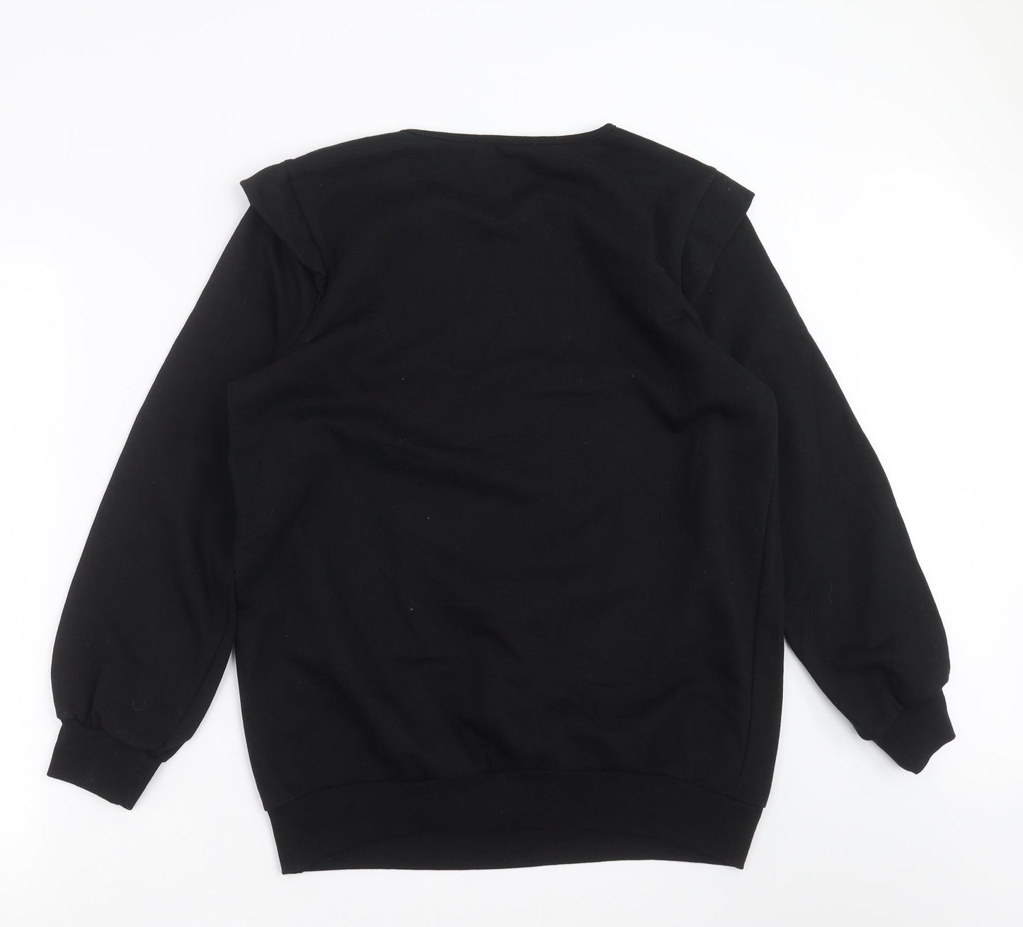 George Womens Black   Pullover Sweatshirt Size M  - beaded detail