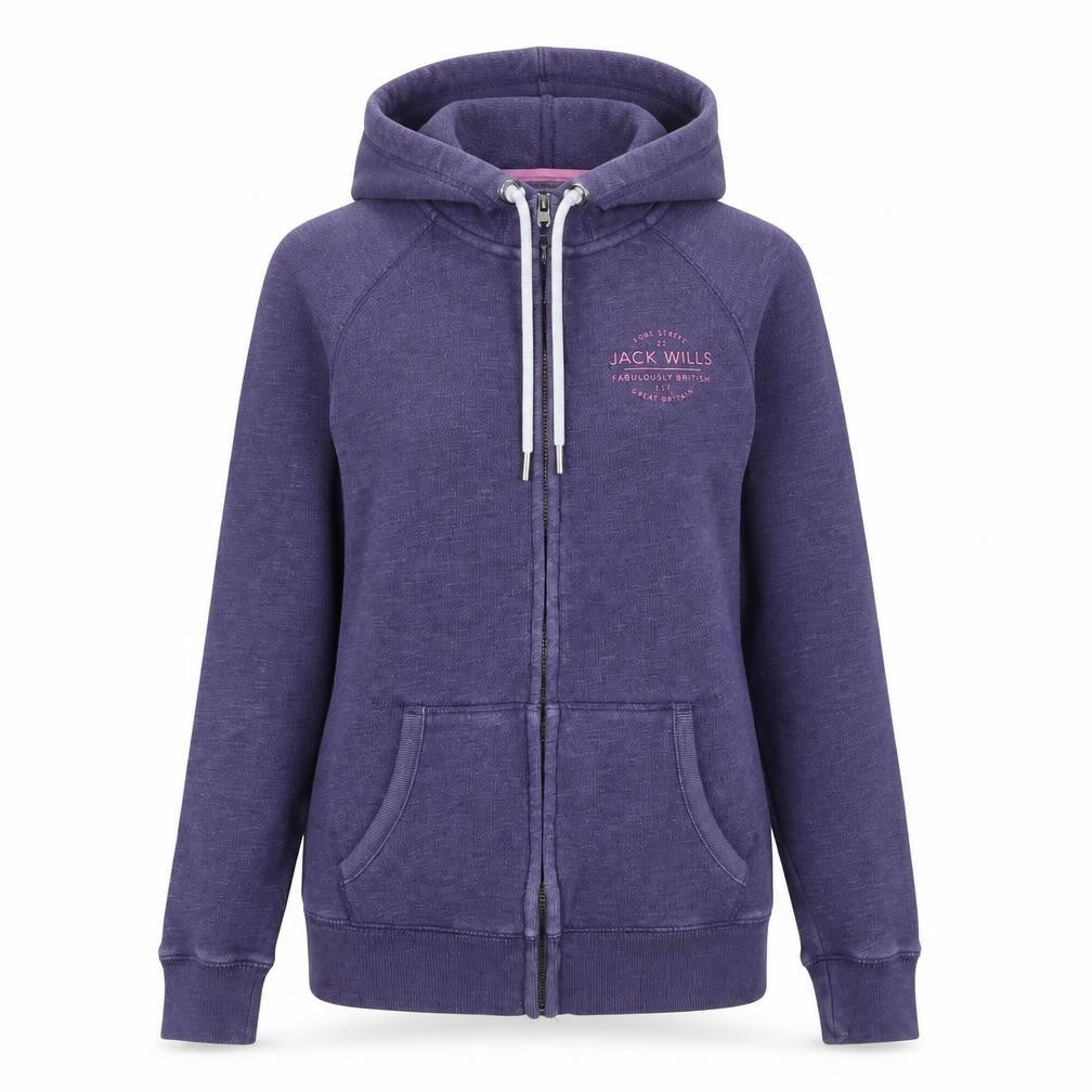 Jack Wills Womens Purple   Full Zip Jumper Size 6