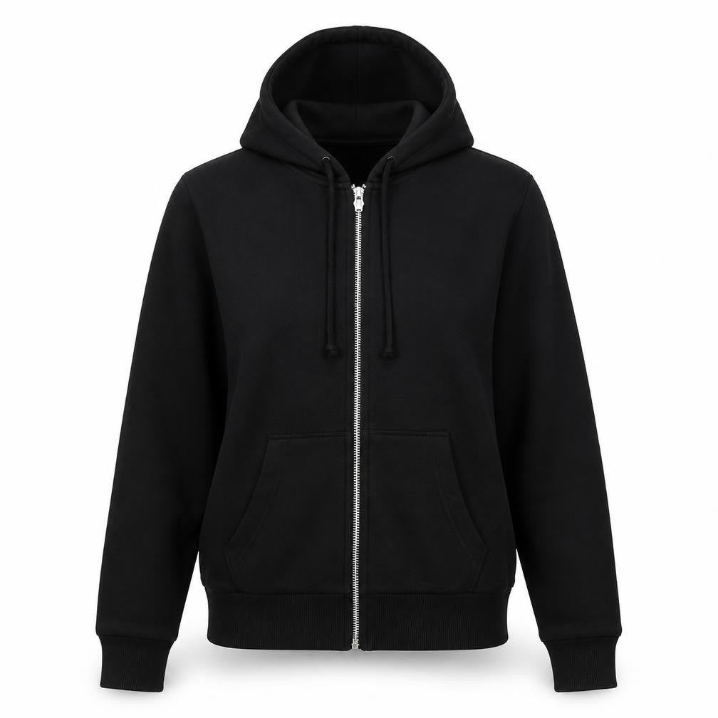 H&M Womens Black   Full Zip Jumper Size S