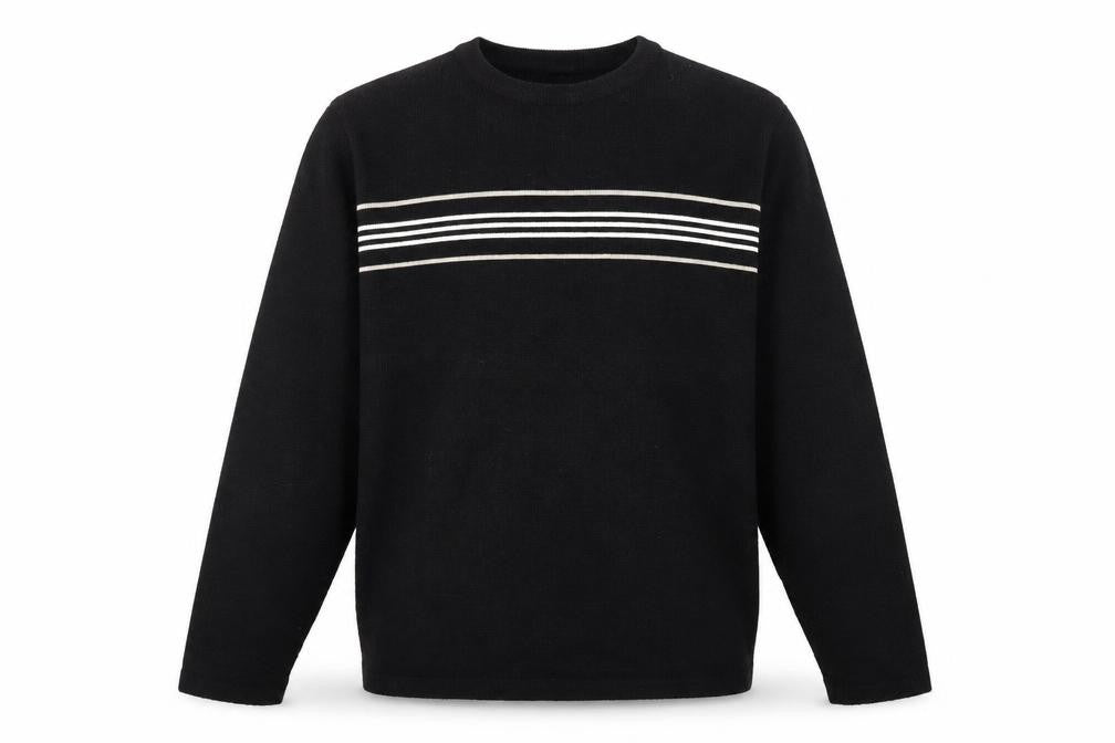 Easy Mens Black Houndstooth  Pullover Sweatshirt Size XL