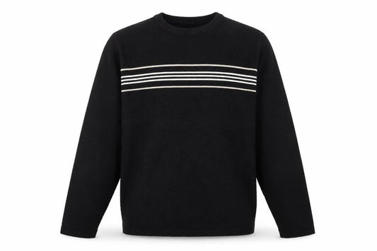 Easy Mens Black Houndstooth  Pullover Sweatshirt Size XL