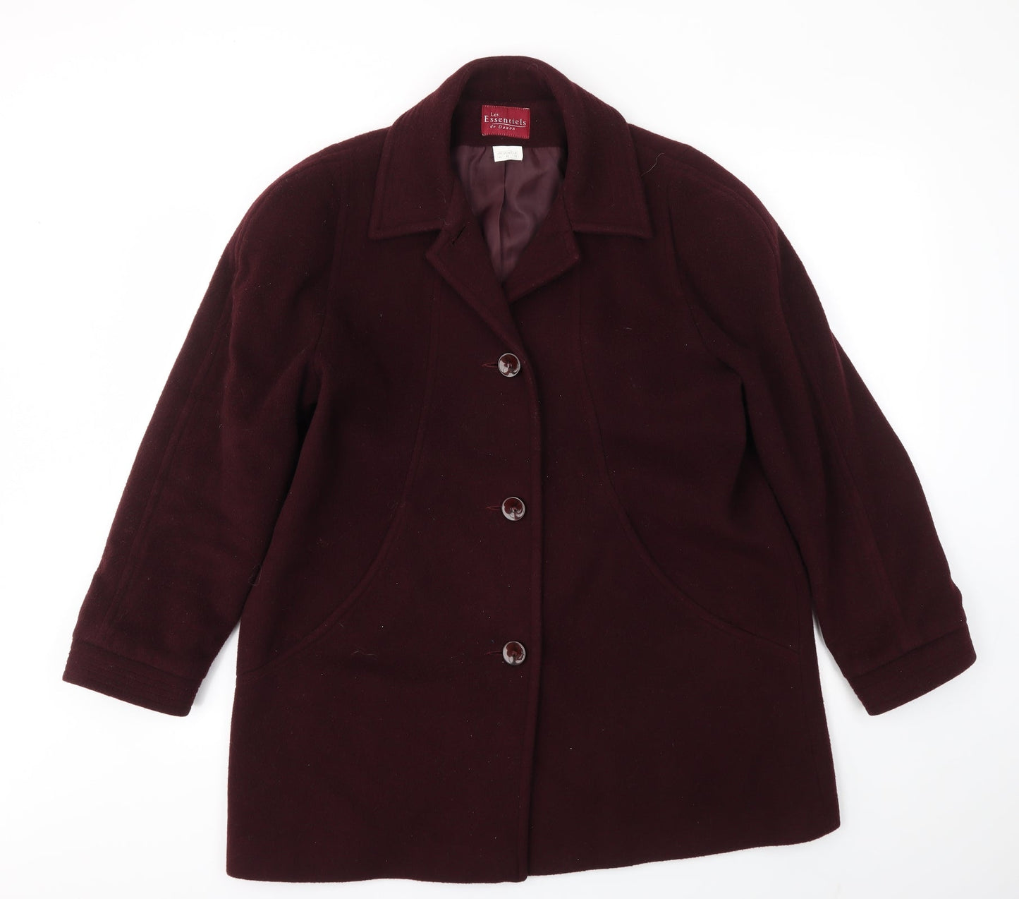 ESSENTIEL Womens Purple   Jacket Coat Size 16
