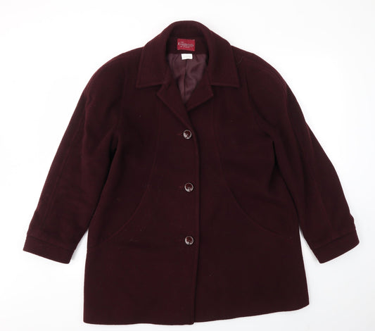 ESSENTIEL Womens Purple   Jacket Coat Size 16