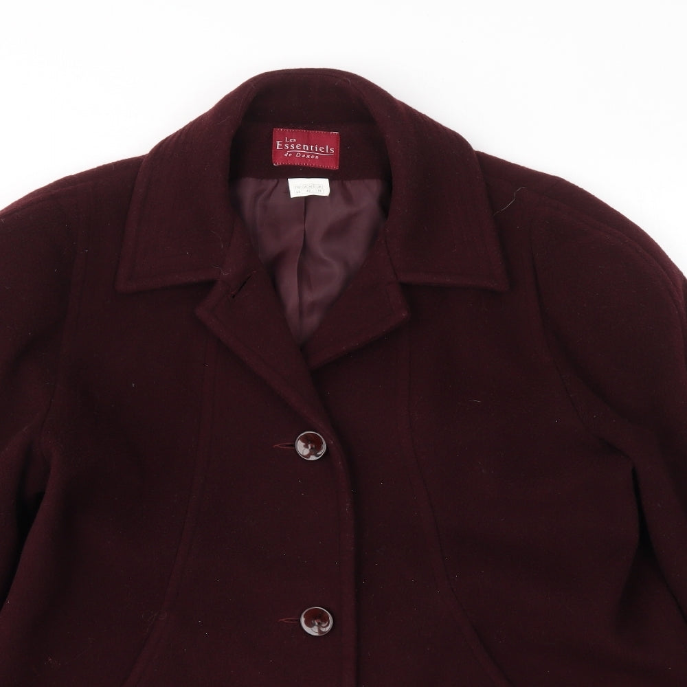 ESSENTIEL Womens Purple   Jacket Coat Size 16
