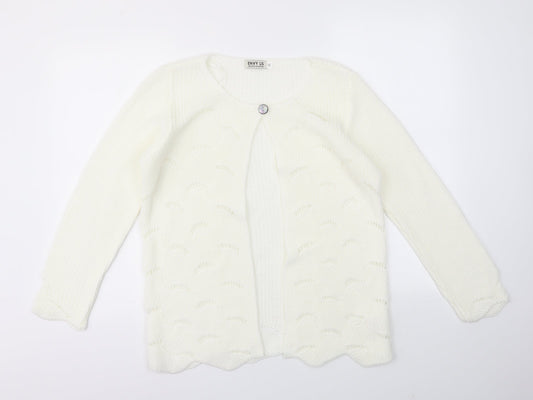 ENVY US Womens Ivory   Cardigan Jumper Size M