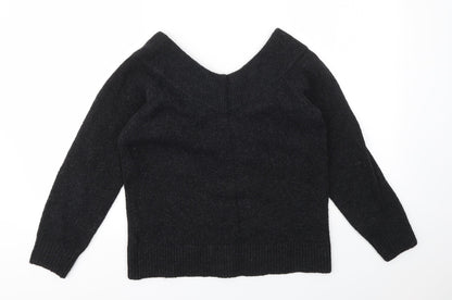 H&M Womens Grey   Pullover Sweatshirt Size S