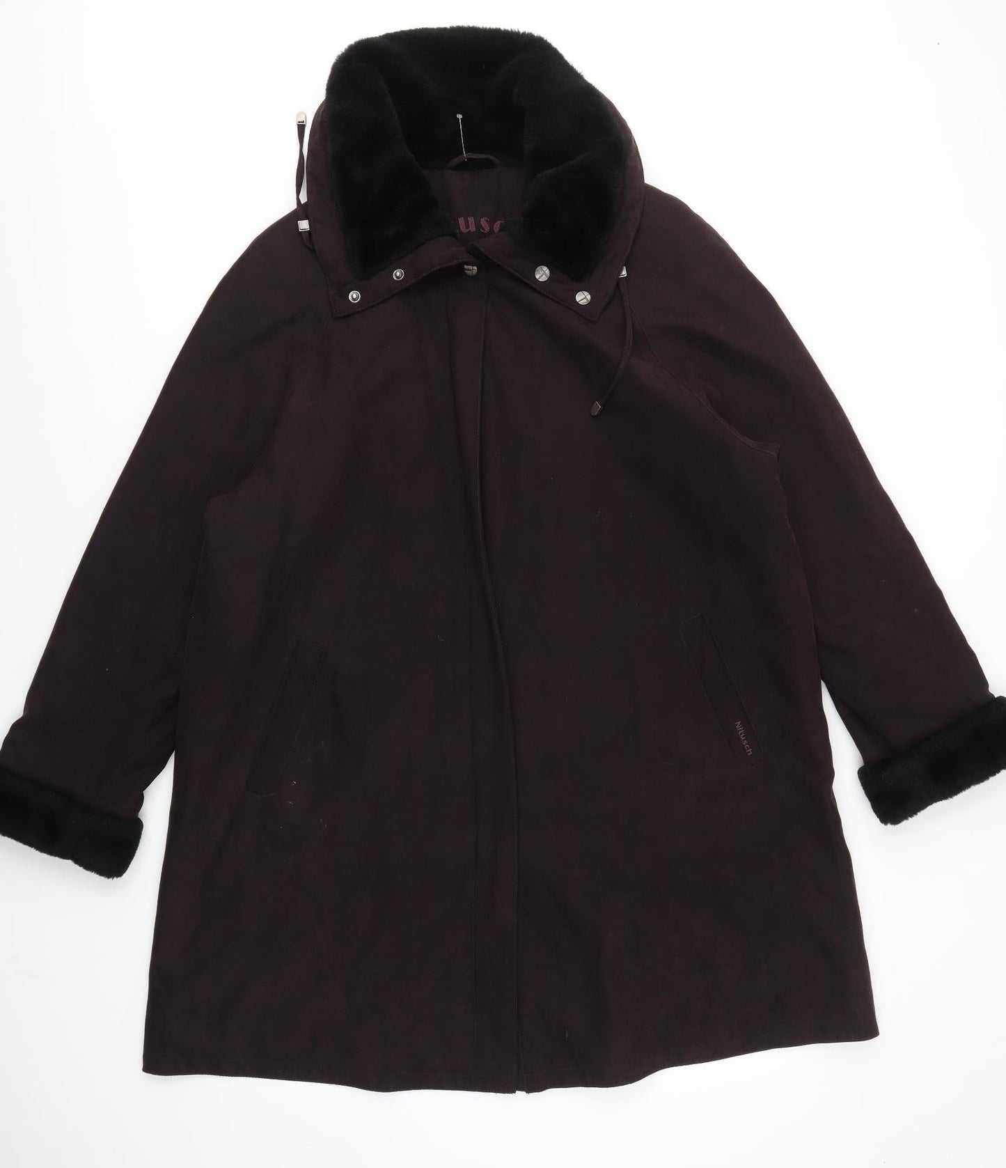 NITUSCH Womens Purple   Jacket Coat Size L