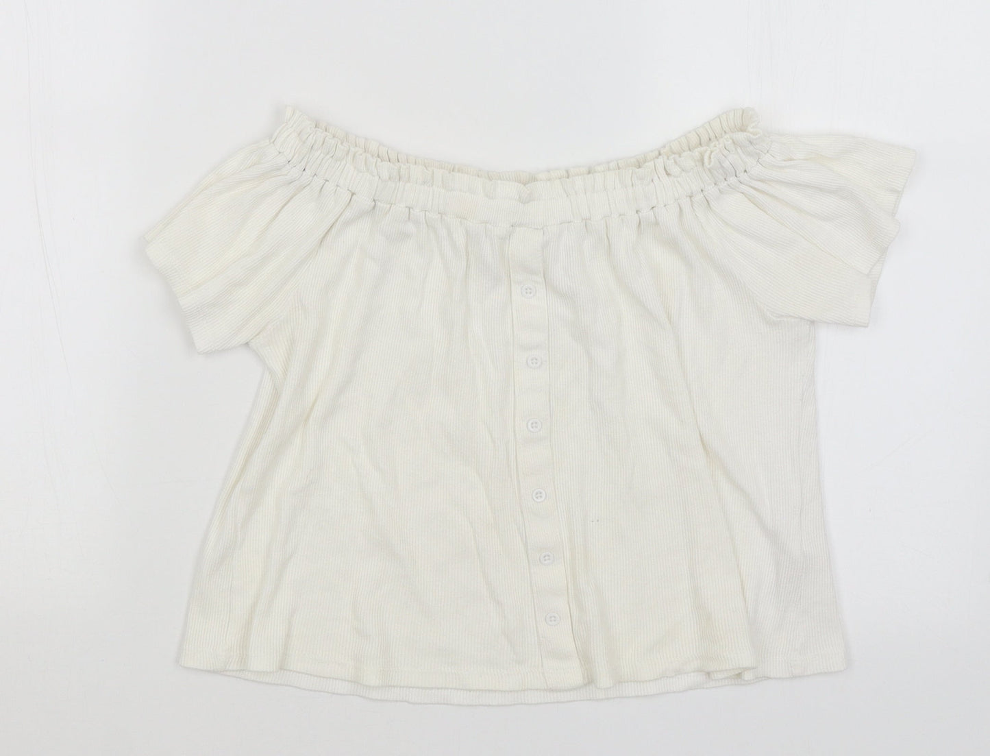 Primark Girls White   Basic T-Shirt Size 11-12 Years