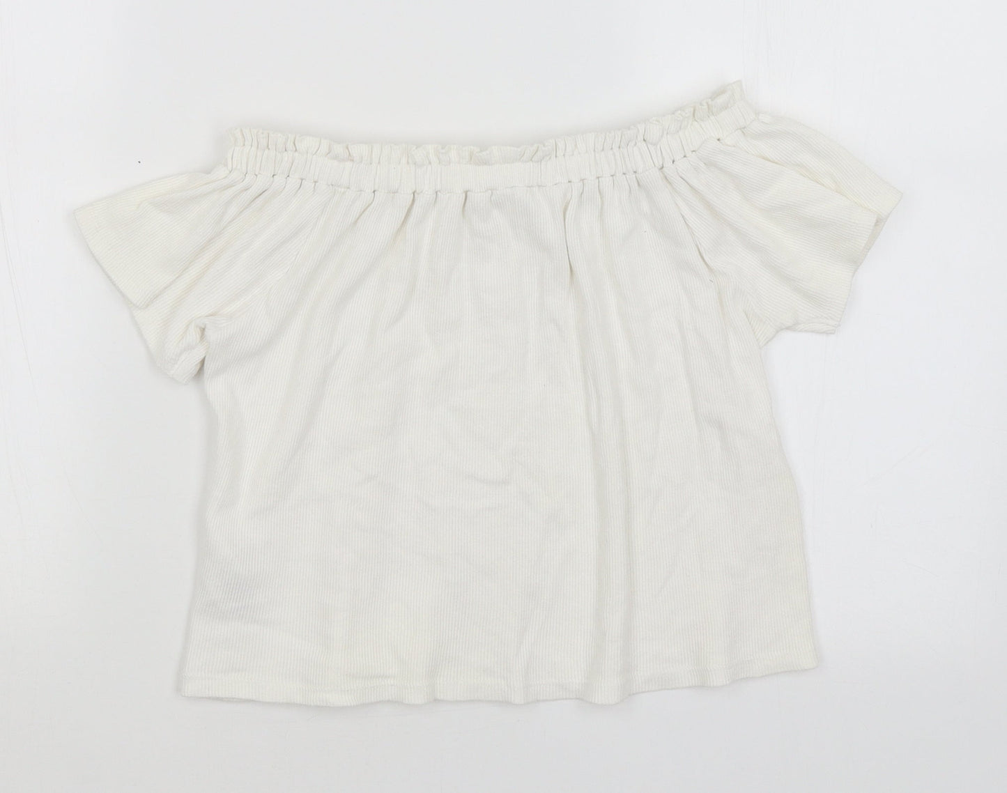 Primark Girls White   Basic T-Shirt Size 11-12 Years