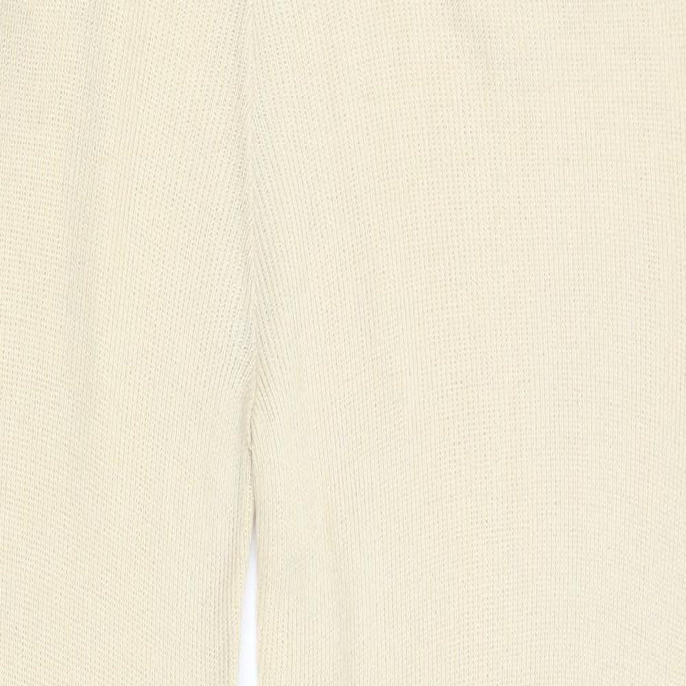 Boohoo Womens Yellow   Capri Trousers Size S L29.5 in