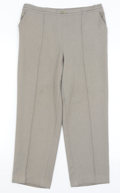 Marks & Spencer Womens Grey   Trousers  Size 10 L25 in