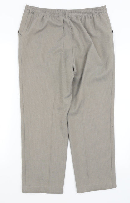 Marks & Spencer Womens Grey   Trousers  Size 10 L25 in