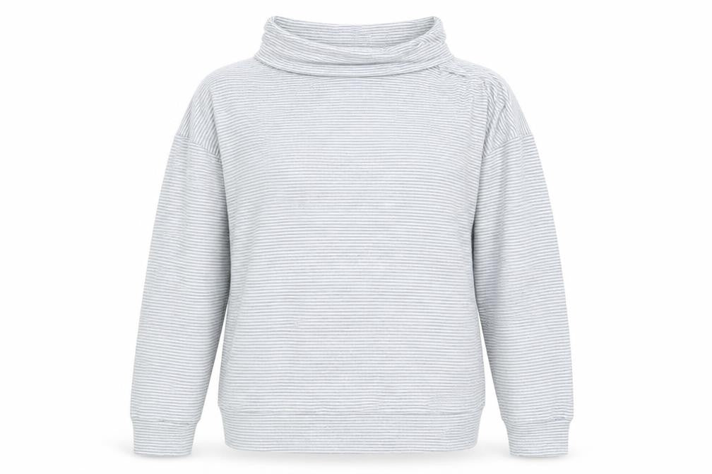TU Womens Grey Striped  Pullover Jumper Size 12