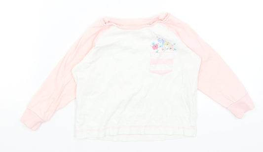 Matalan Girls White   Basic T-Shirt Size 2-3 Years