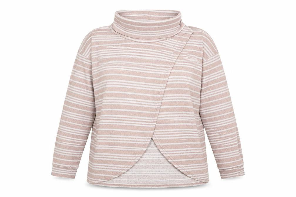TU Womens Pink Striped  Pullover Jumper Size 12