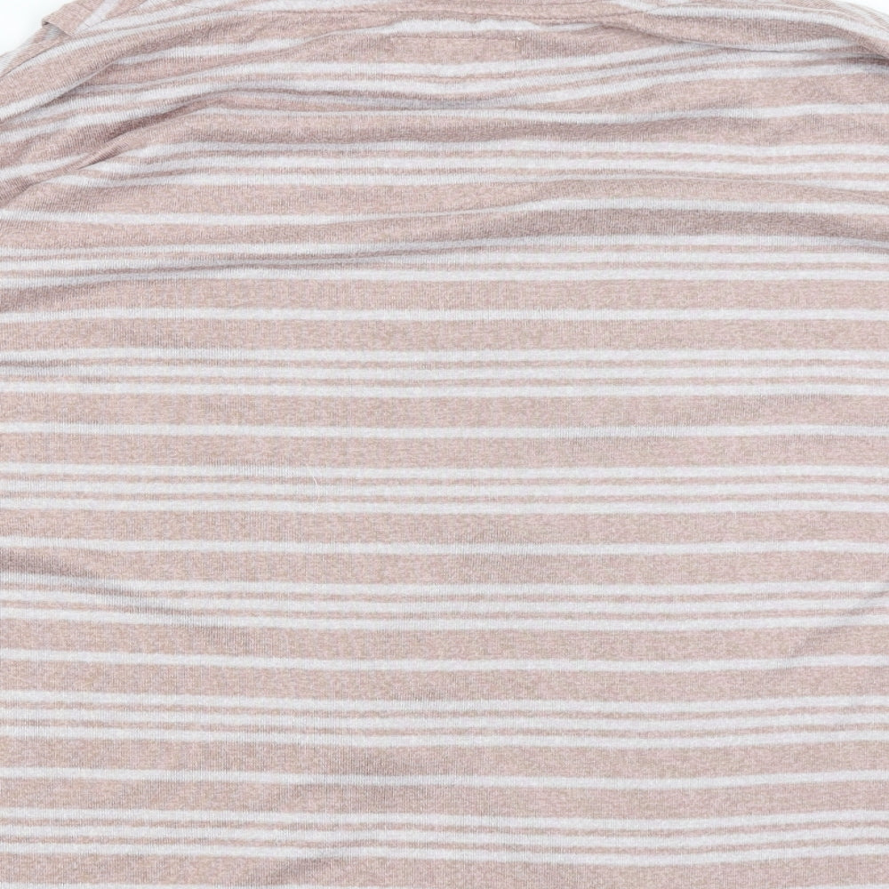 TU Womens Pink Striped  Pullover Jumper Size 12