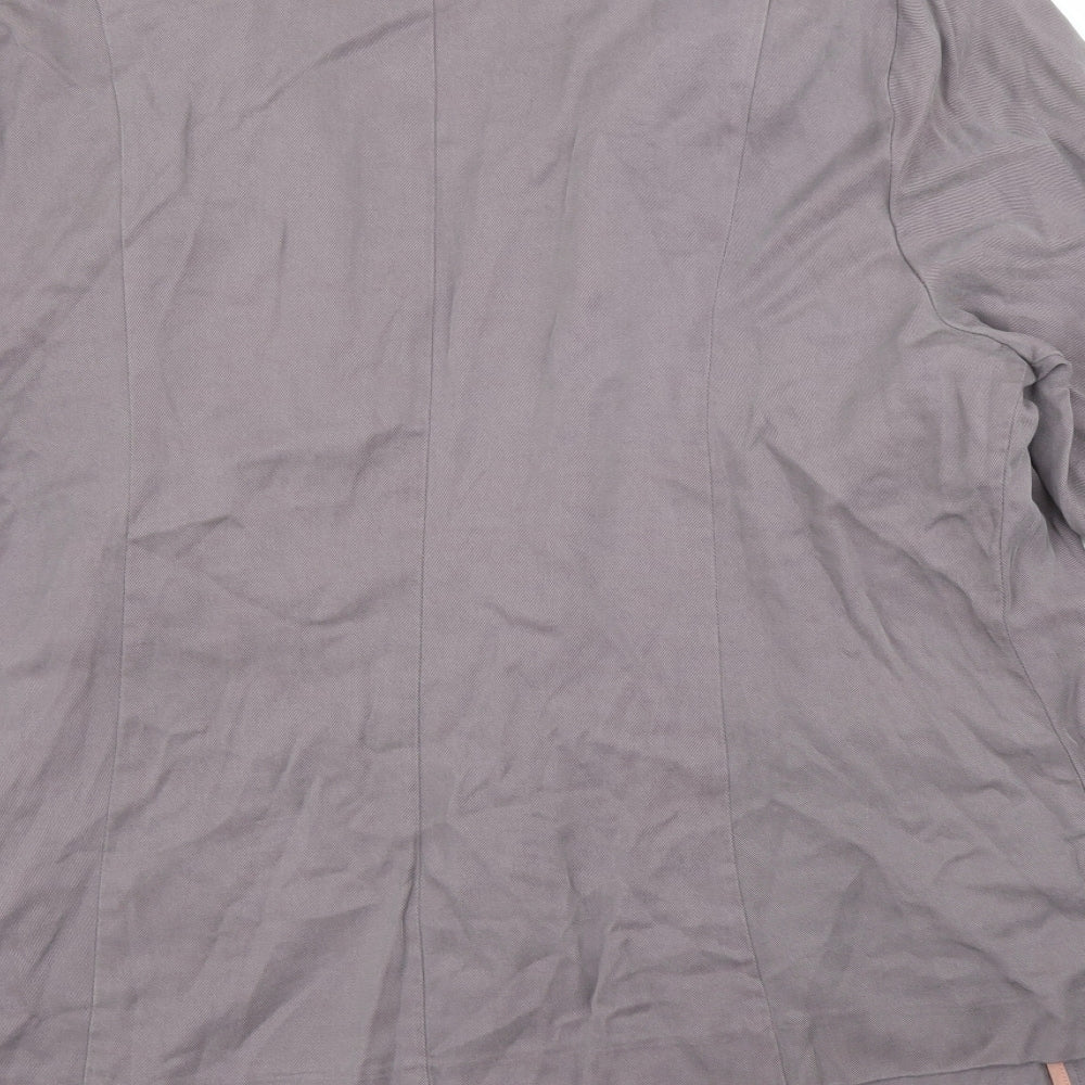 M&Co Womens Grey   Jacket Blazer Size 18