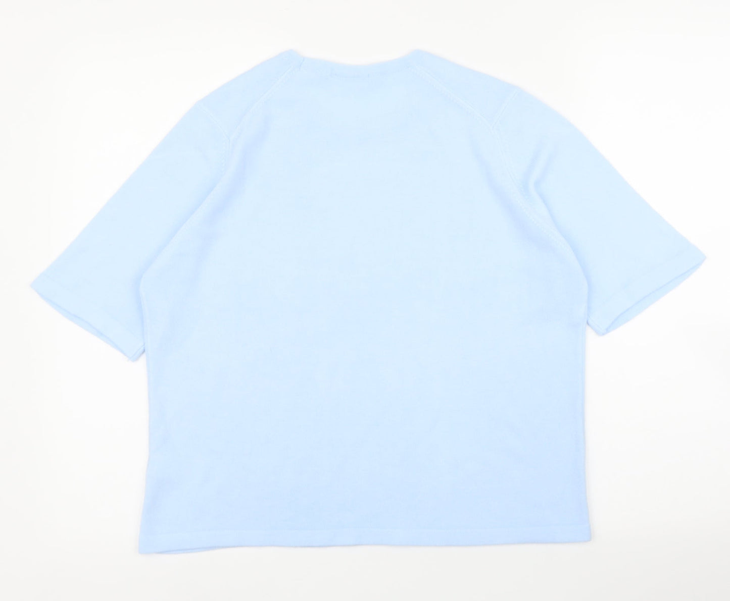 M&S Womens Blue   Basic Blouse Size 16
