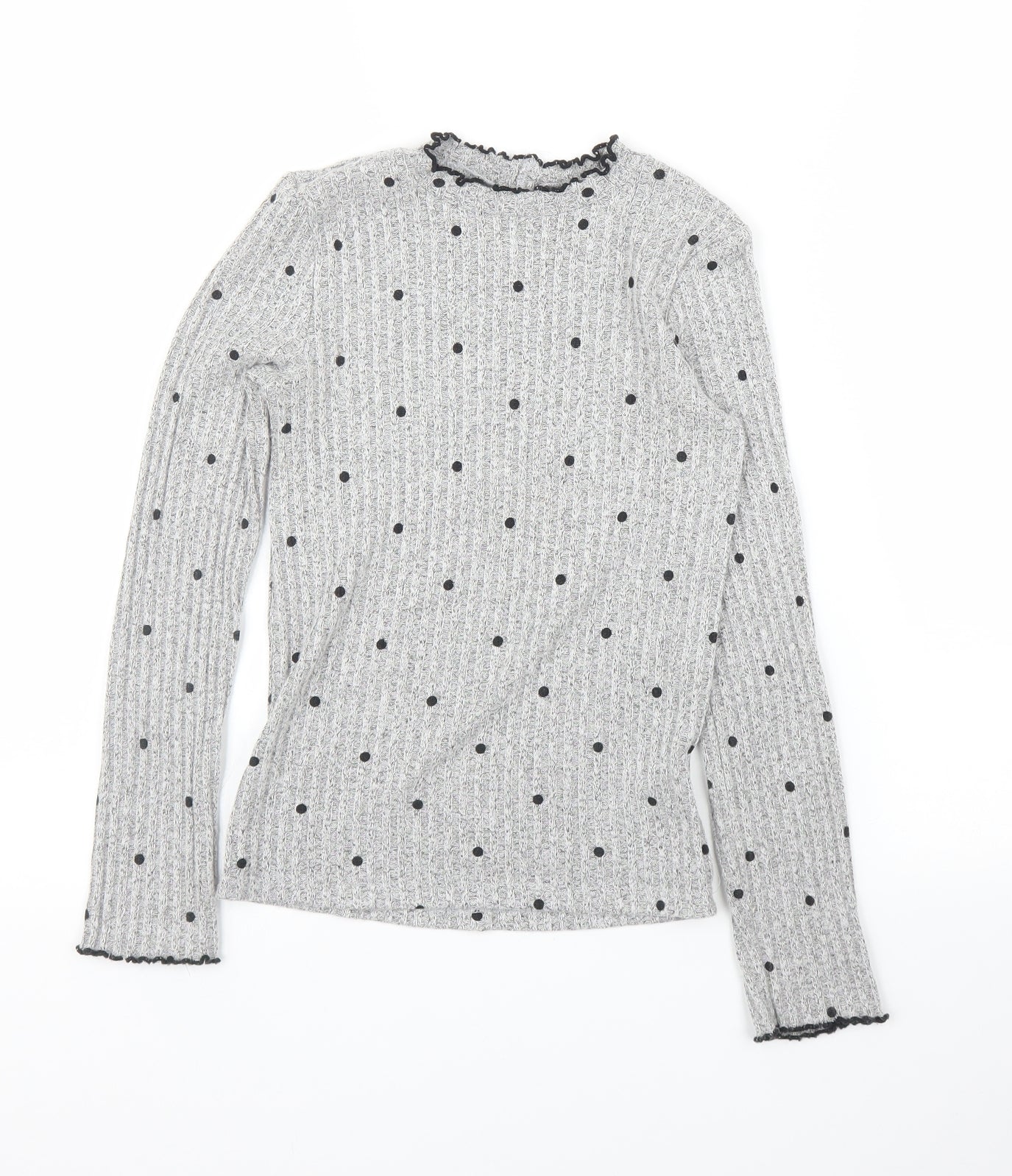 F&F Girls Grey   Pullover Jumper Size 9 Years