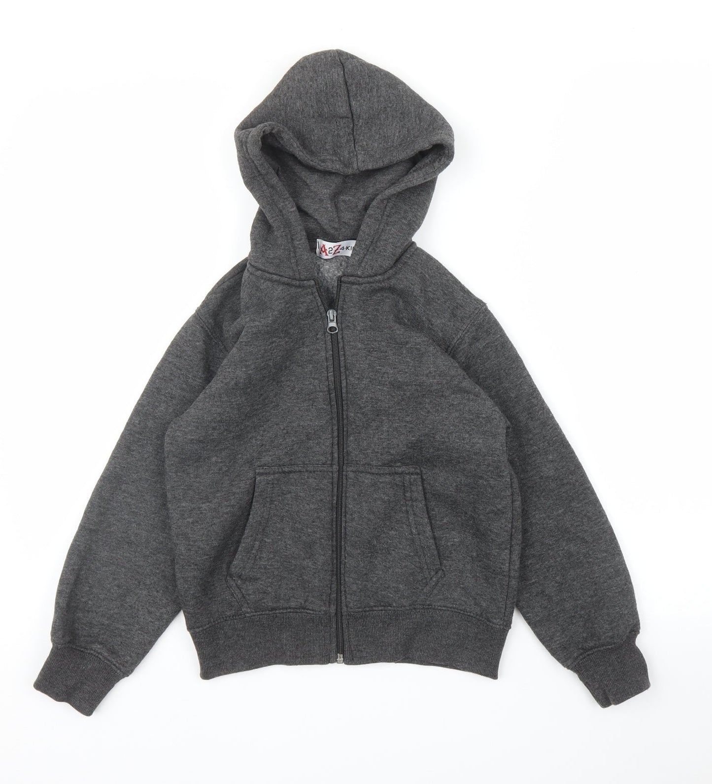 A2Z 4Kids Boys Grey   Full Zip Hoodie Size 7 Years