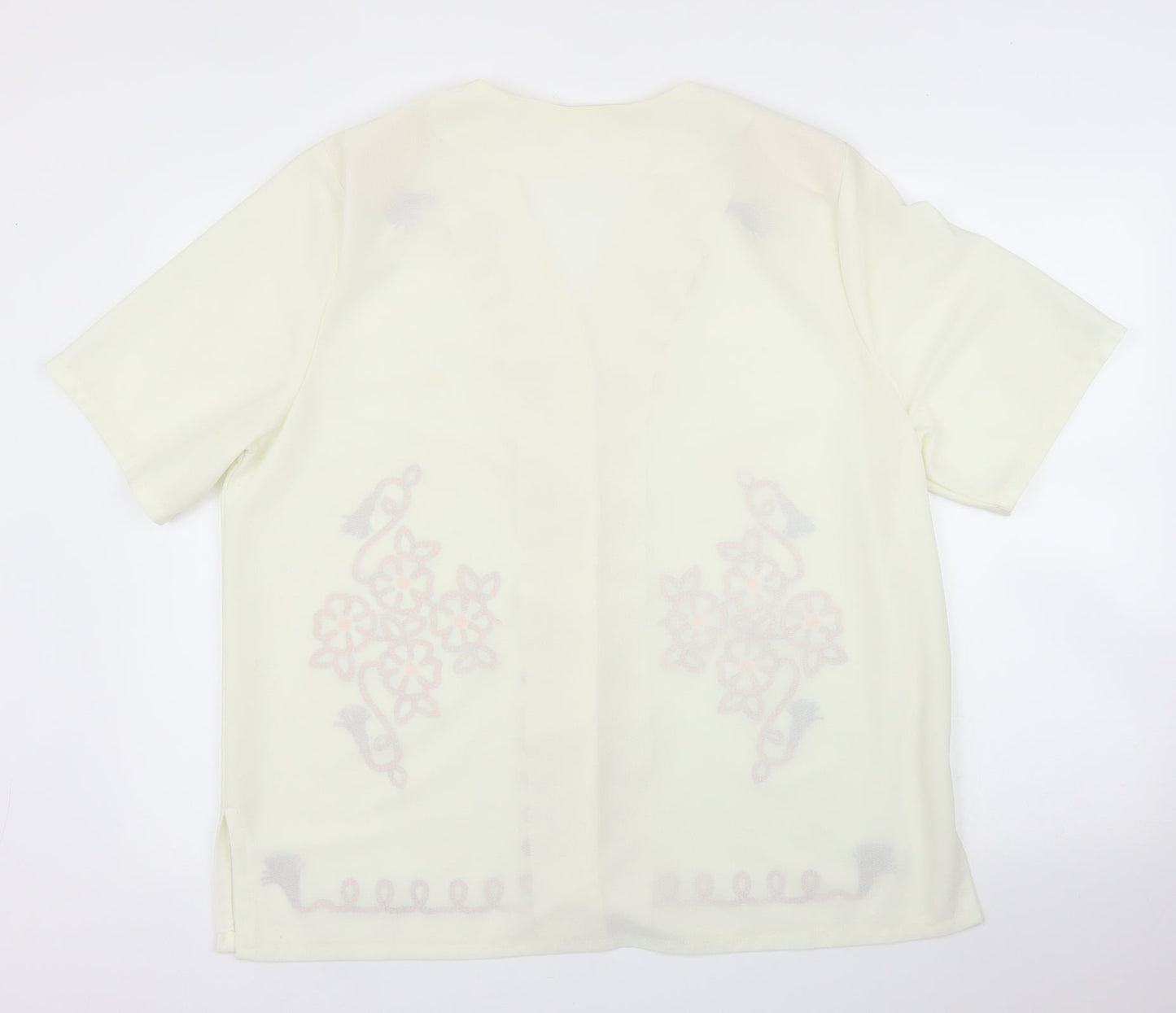 Preworn Womens Beige   Basic Blouse Size XL