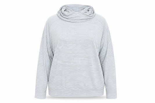 Tu Womens Grey Striped  Pullover Jumper Size 12