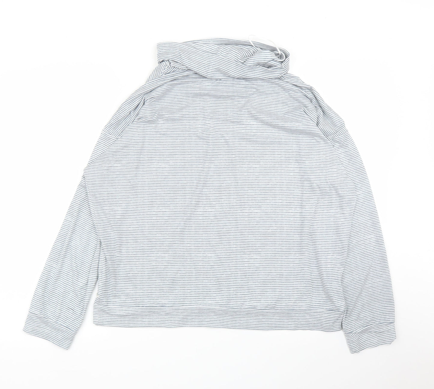 TU Womens Grey Striped  Pullover Jumper Size 12
