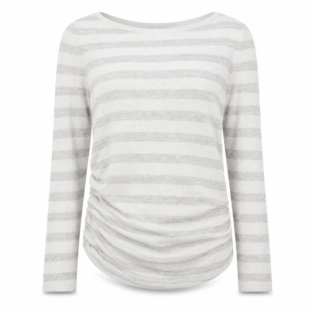 H&M Womens Grey Striped  Pullover Jumper Size S