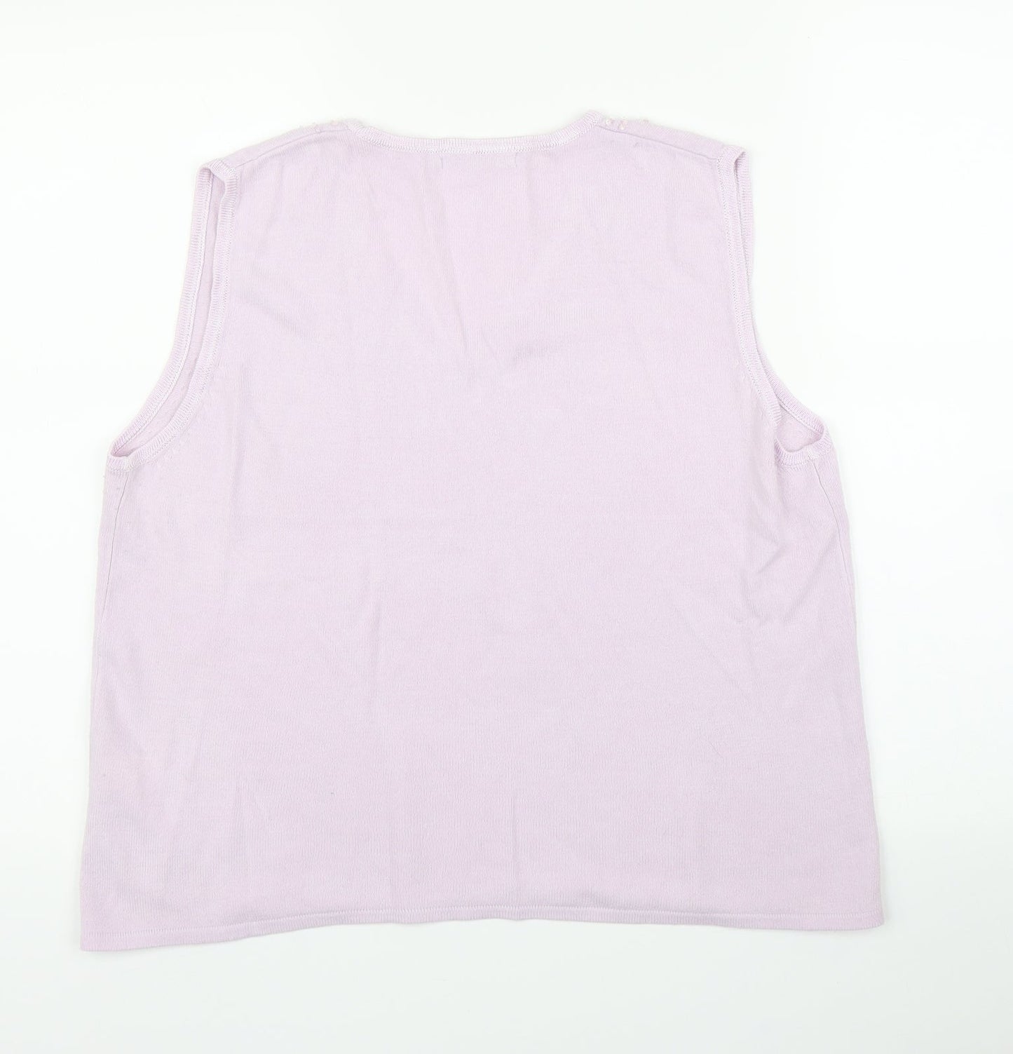 Alibi Knits Womens Purple   Vest Jumper Size 18