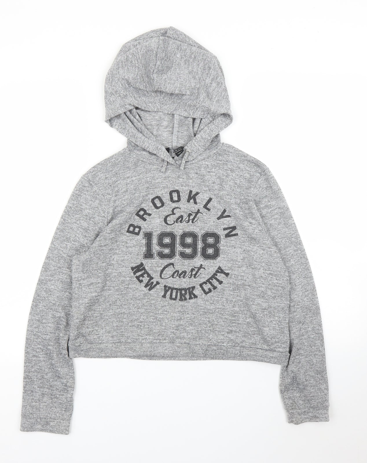 New Look Girls Grey   Pullover Hoodie Size 12 Years