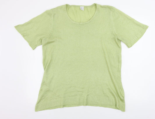 Preworn  Womens Green   Pullover Jumper Size 20
