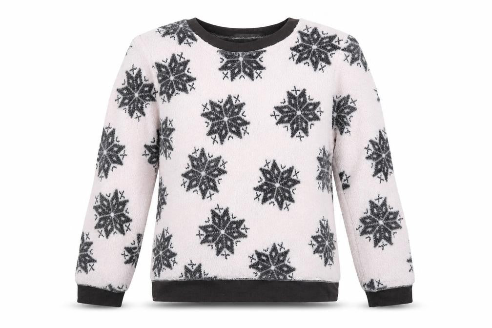 Love To Lounge   Womens White Floral  Pullover Jumper Size M