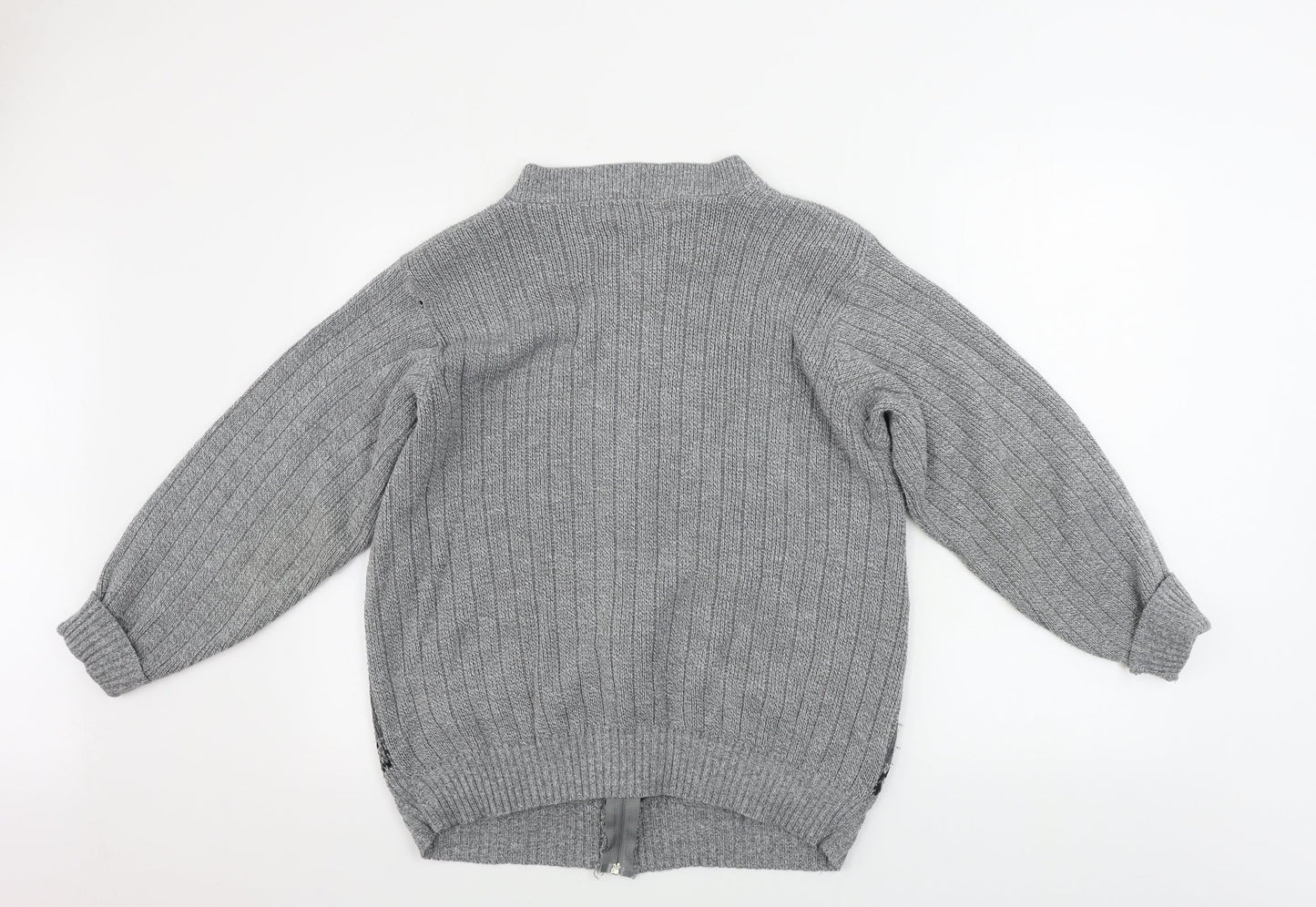 pab Mens Grey   Jacket Coatigan Size M